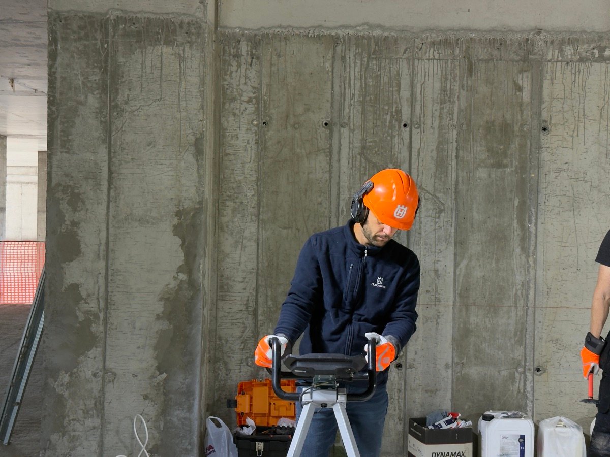 Husqvarna machine live demonstration at HCSEE event