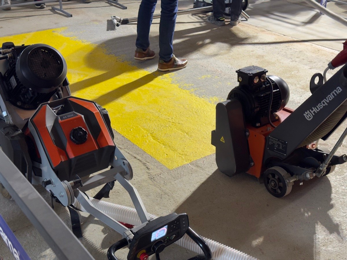 Husqvarna new construction machine lineup on display