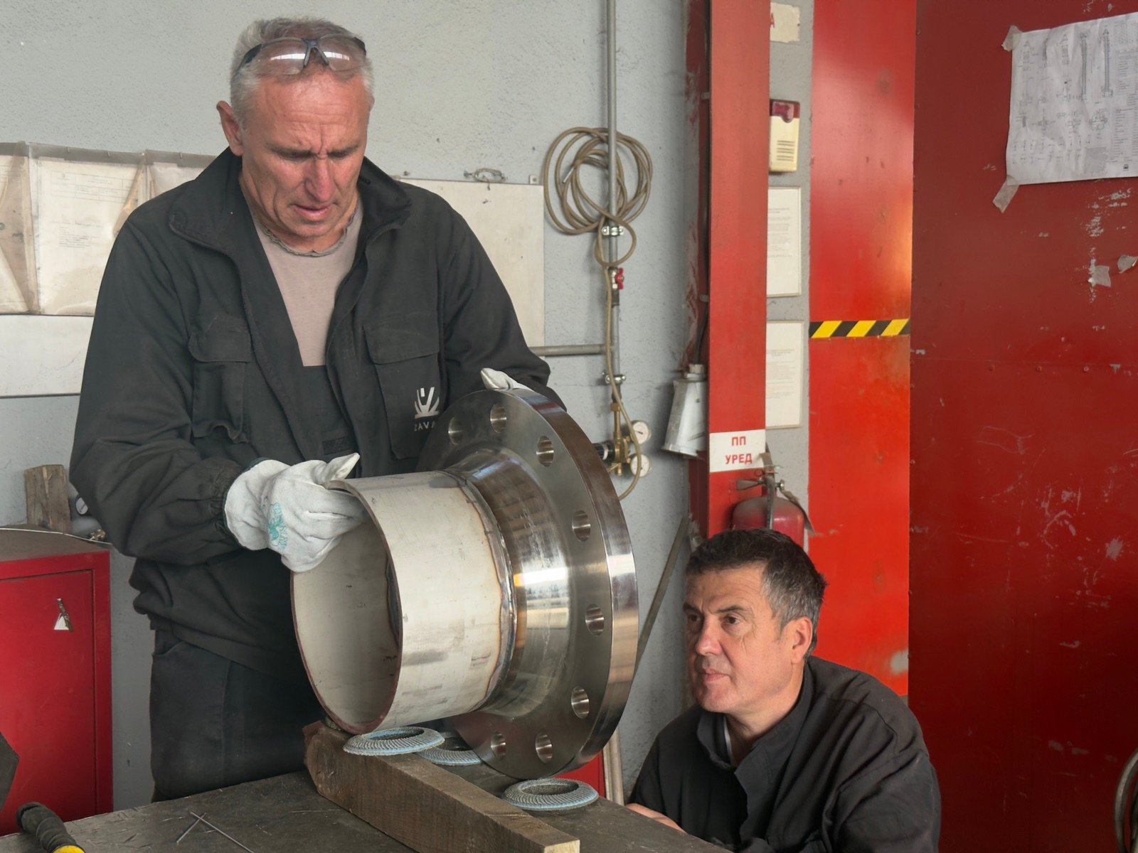 Traditional manual welding at Zavar workshop